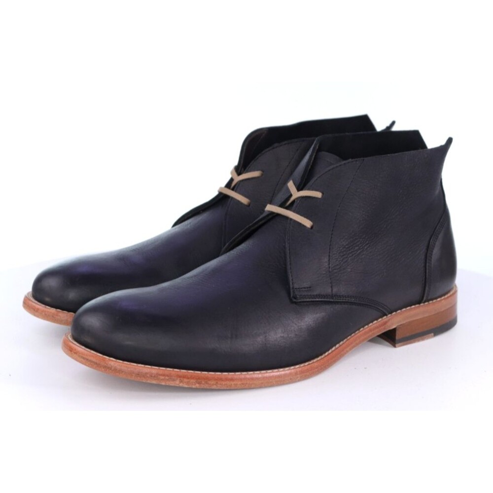 Maison Forte Aylan $240 Men's Chukka Boots Size 10 M Kudu Leather Black